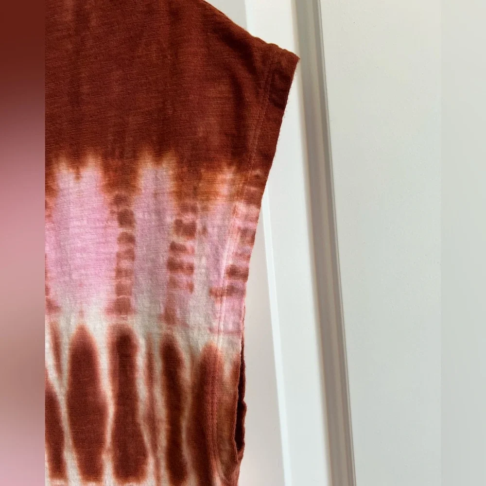 Universal Thread Tie-Dye Muscle Tee - Pink and Brown - Picture 5 of 5